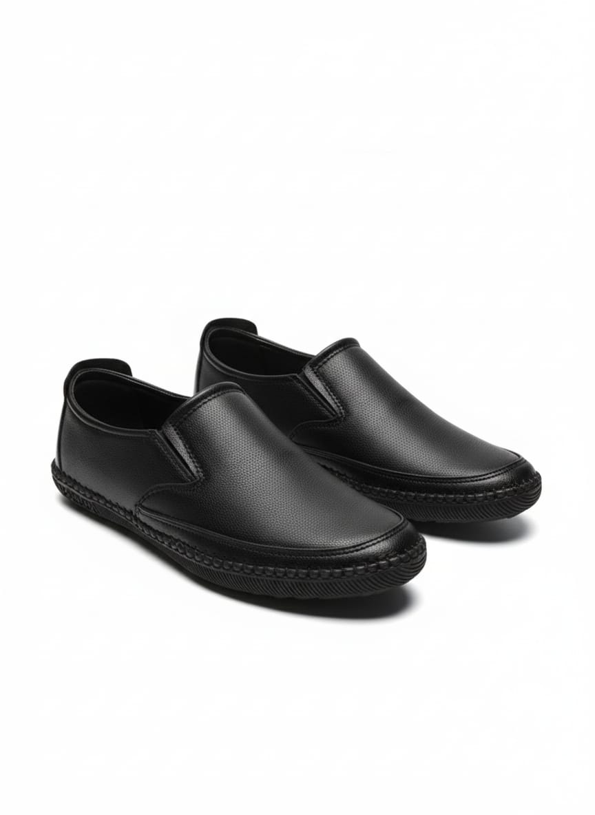 Black Classic Medicated Shoes