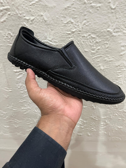 Black Classic Medicated Shoes